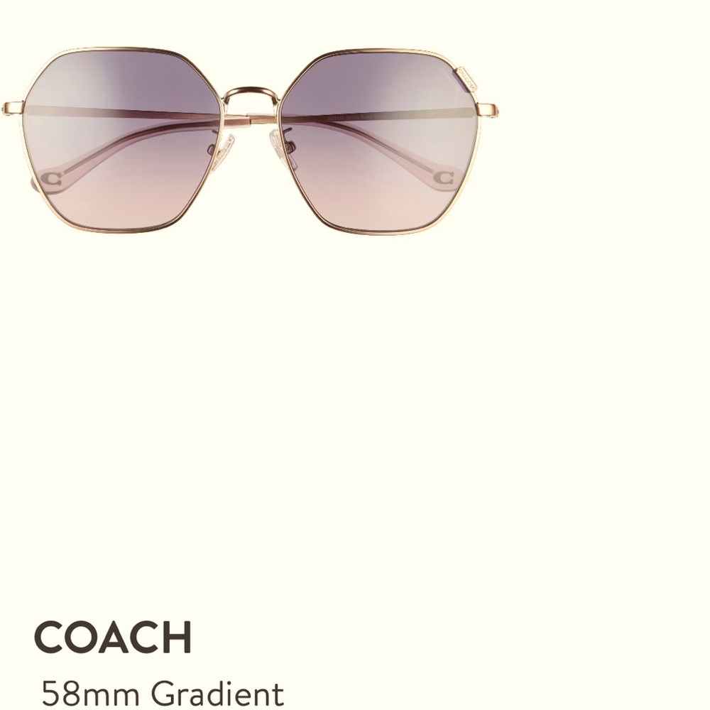 Coach gradient sunglasses